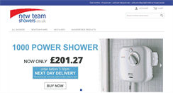 Desktop Screenshot of new-team-showers.co.uk