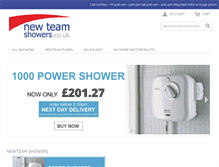 Tablet Screenshot of new-team-showers.co.uk